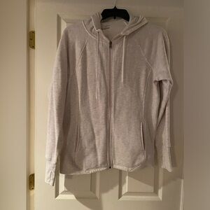 Cozy Heather Gray Zip-Up Hoodie